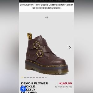 Dr. Marten Devon Flower Buckle Boot